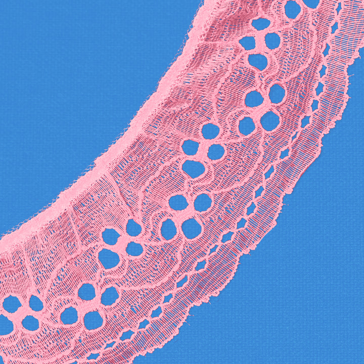 Ruffle Nylon Lace, 2 1/4 in,  Color Variety