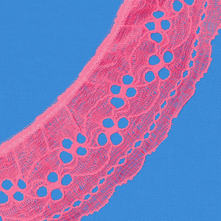 Ruffle Nylon Lace, 2 1/4 in,  Color Variety