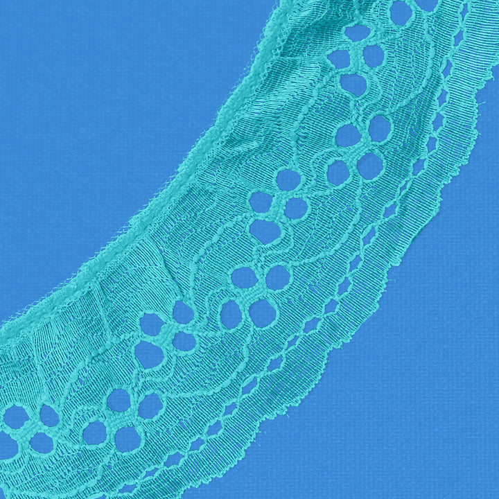 Ruffle Nylon Lace, 2 1/4 in,  Color Variety