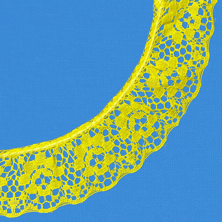 Ruffle Nylon Lace, 1 1/2 in, Color Variety