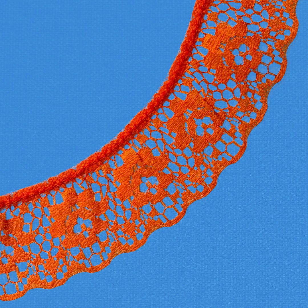 Ruffle Nylon Lace, 1 1/2 in, Color Variety