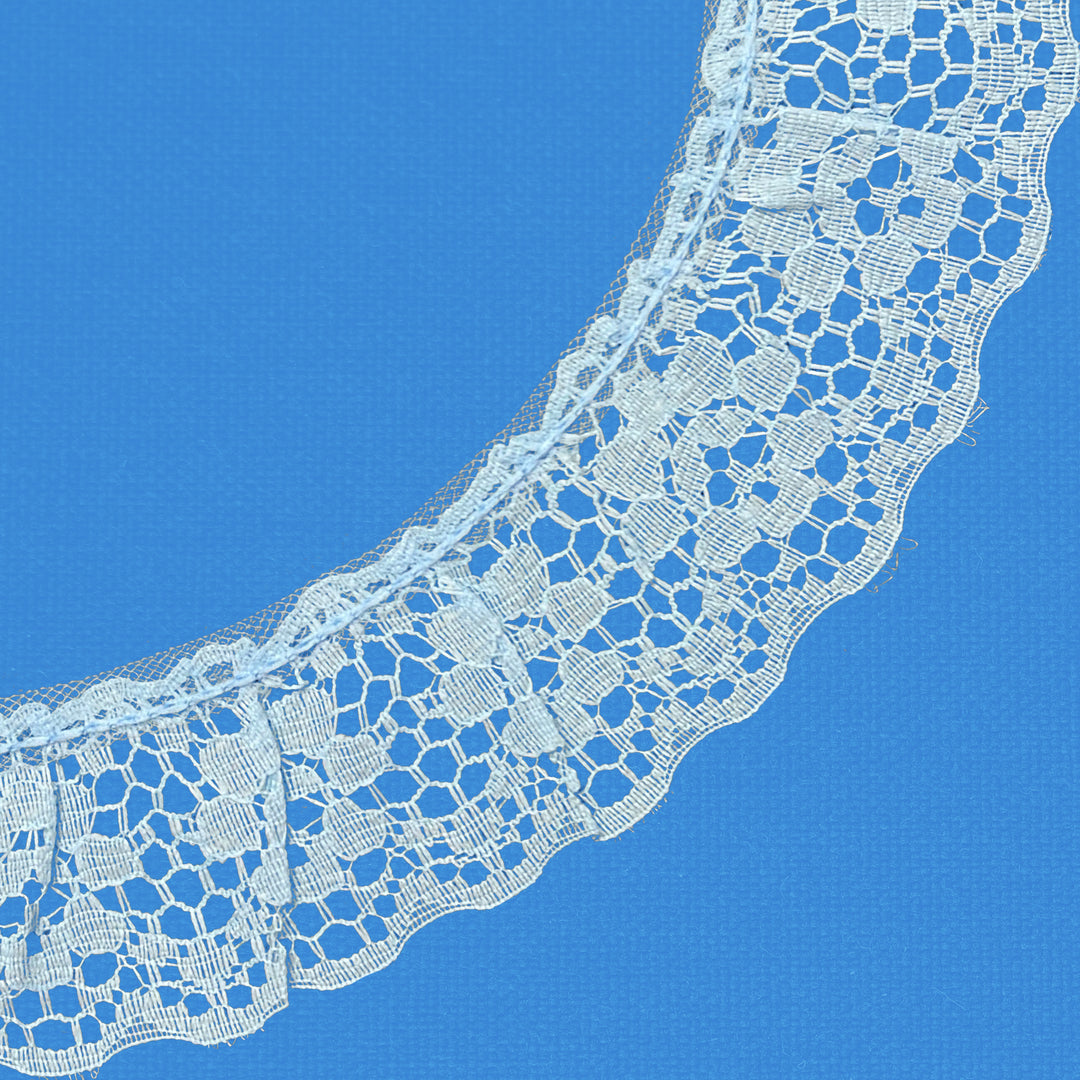 Ruffle Nylon Lace, 1 1/2 in, Color Variety