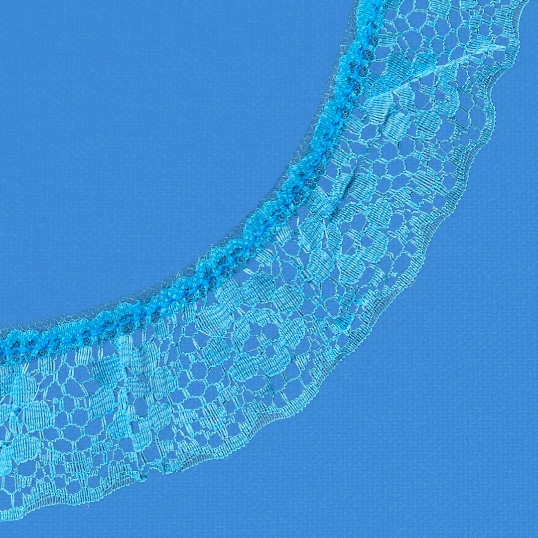 Ruffle Nylon Lace, 1 1/2 in, Color Variety