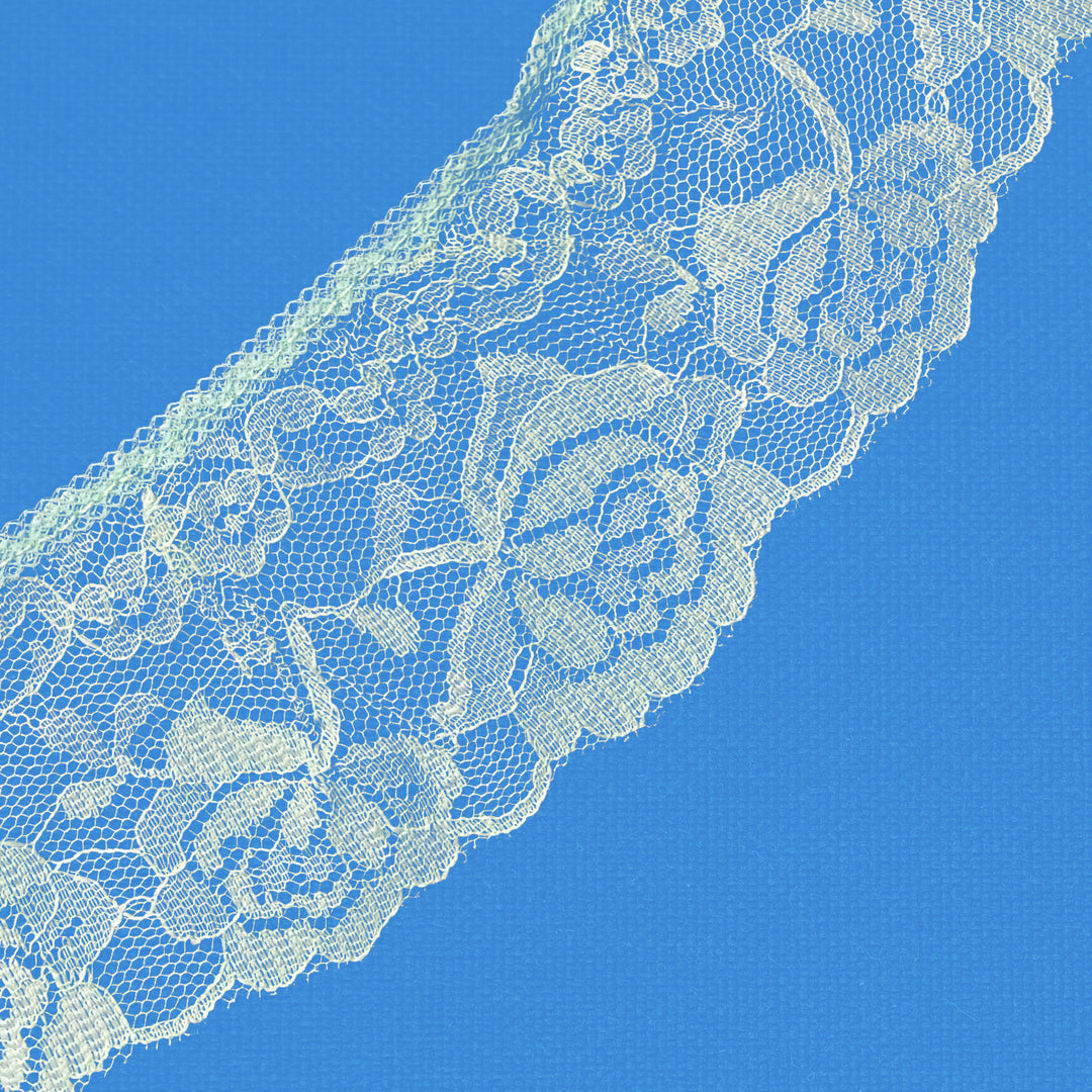 Ruffle Nylon Lace, 2 1/2 in,  - Mint