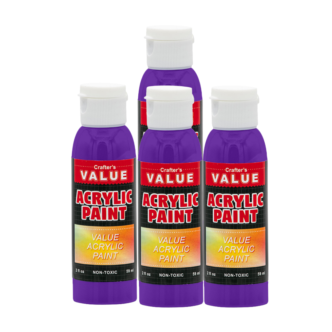 Value Paint by Painters by Heart – 2 fl oz (59 ml) Acrylic Paint – Standard Colors (Single or 4 Pack)