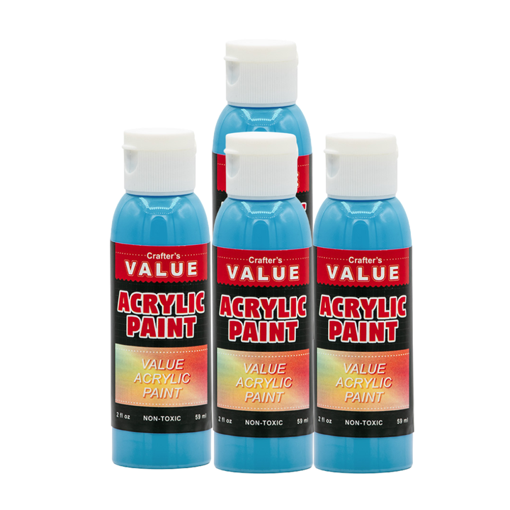 Value Paint by Painters by Heart – 2 fl oz (59 ml) Acrylic Paint – Standard Colors (Single or 4 Pack)