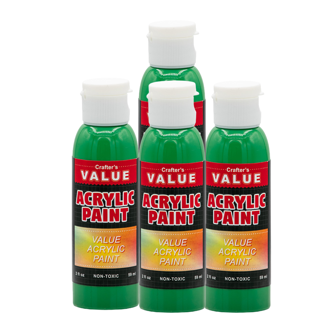 Value Paint by Painters by Heart – 2 fl oz (59 ml) Acrylic Paint – Standard Colors (Single or 4 Pack)