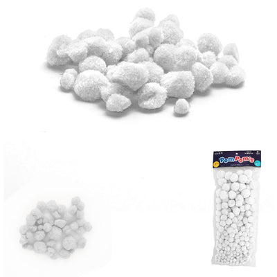 Pompoms by Avanti, Fuzzy PomPoms Balls, Assorted Size for DIY Creative Crafts Decorations, 300 Pieces
