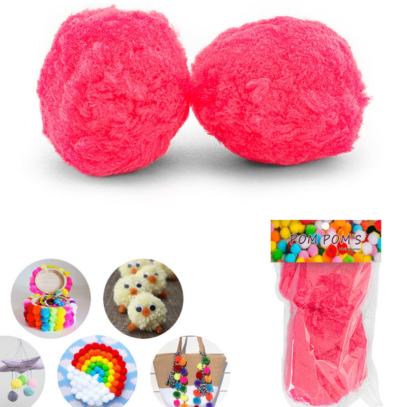2 pc Avanti Big Ball Pompoms, Crafts Fuzzy Pom Pom Balls, Variety Color for DIY Creative Crafts Decorations,, 12-Pack