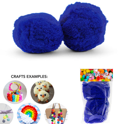 2 pc Avanti Big Ball Pompoms, Crafts Fuzzy Pom Pom Balls, Variety Color for DIY Creative Crafts Decorations,