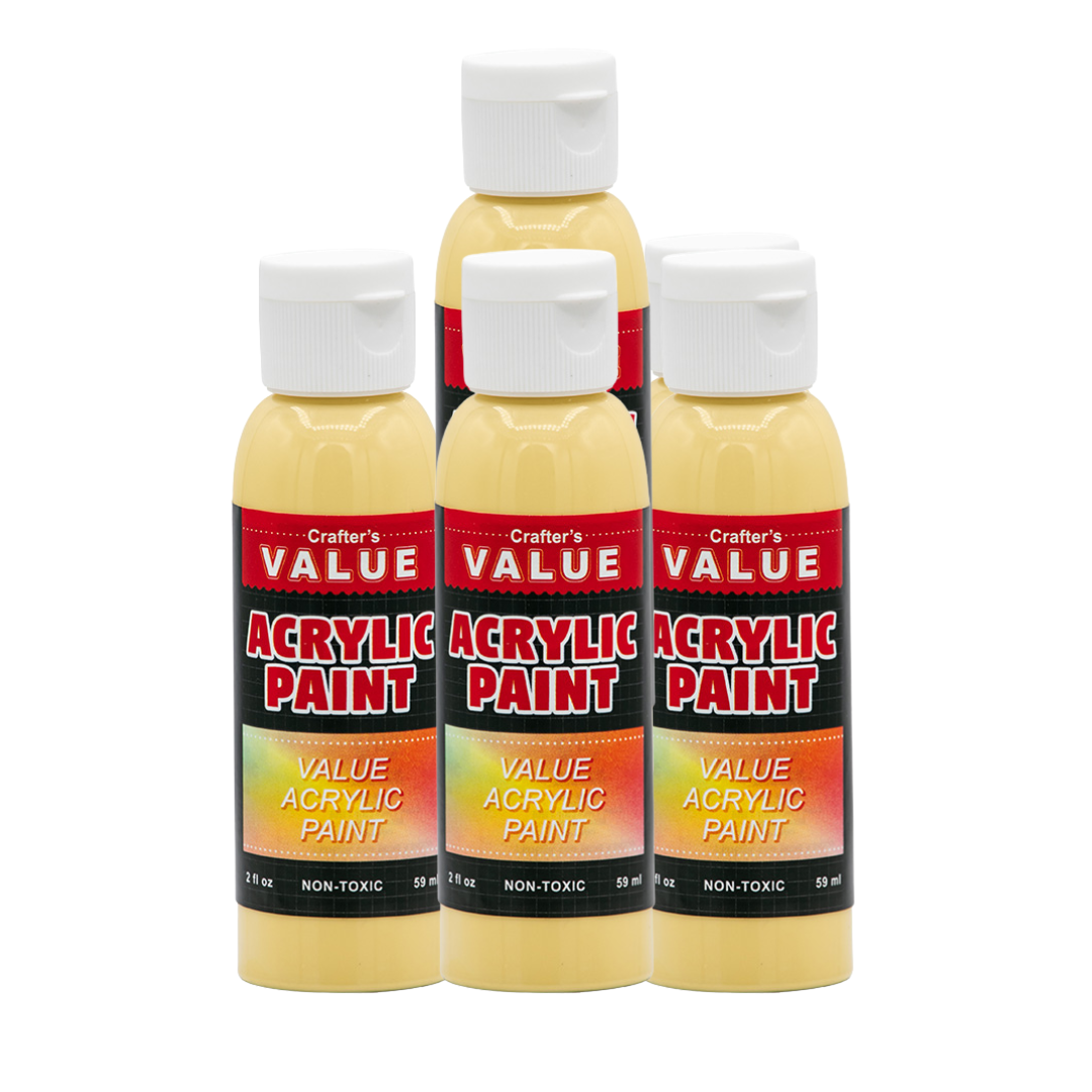 Value Paint by Painters by Heart – 2 fl oz (59 ml) Acrylic Paint – Standard Colors (Single or 4 Pack)