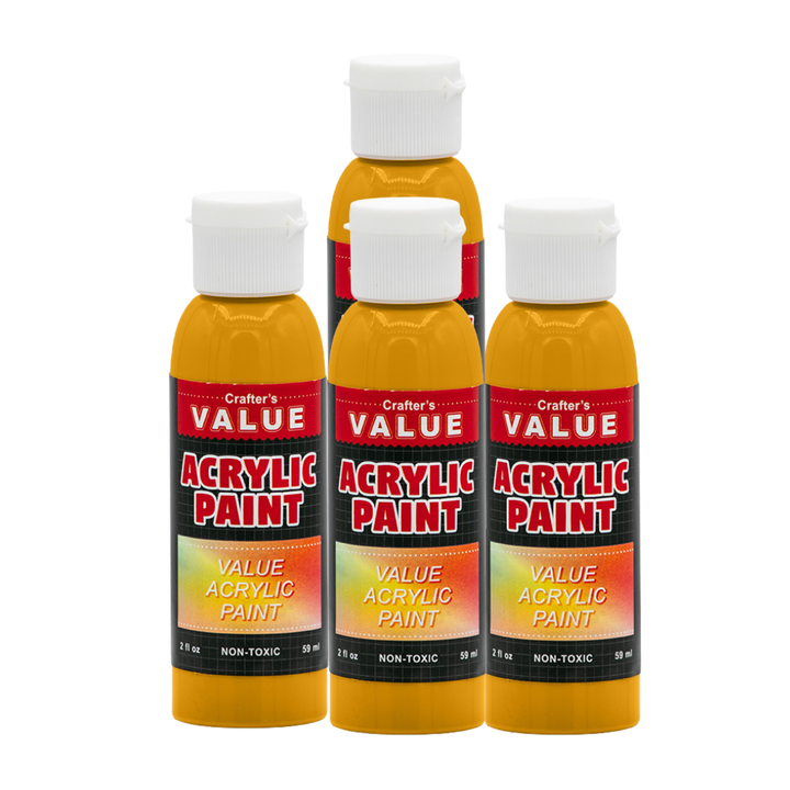 Value Paint by Painters by Heart – 2 fl oz (59 ml) Acrylic Paint – Standard Colors (Single or 4 Pack)