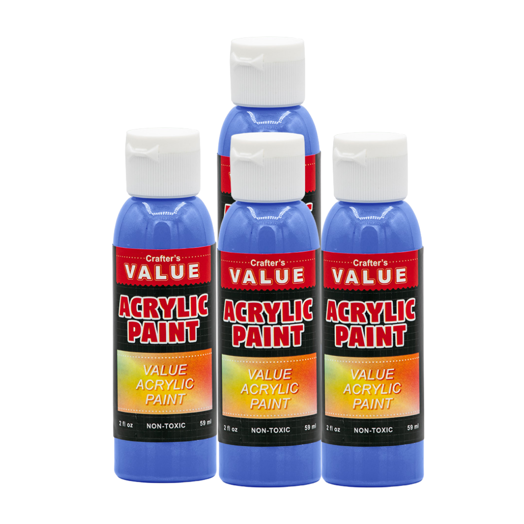 Value Paint by Painters by Heart – 2 fl oz (59 ml) Acrylic Paint – Pearl Colors (Single or 4 Pack)