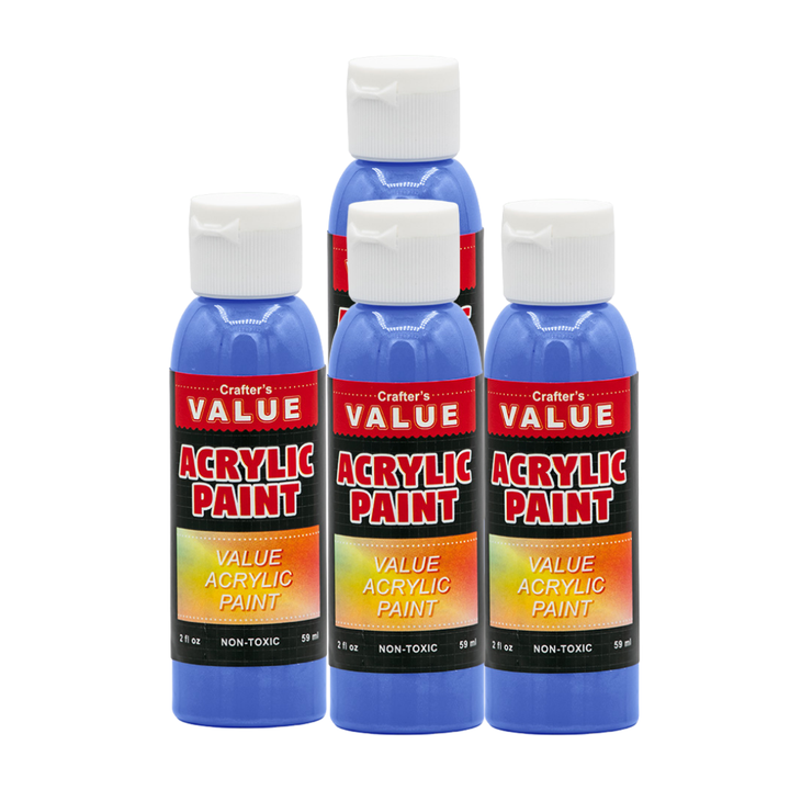 Value Paint by Painters by Heart – 2 fl oz (59 ml) Acrylic Paint – Pearl Colors (Single or 4 Pack)