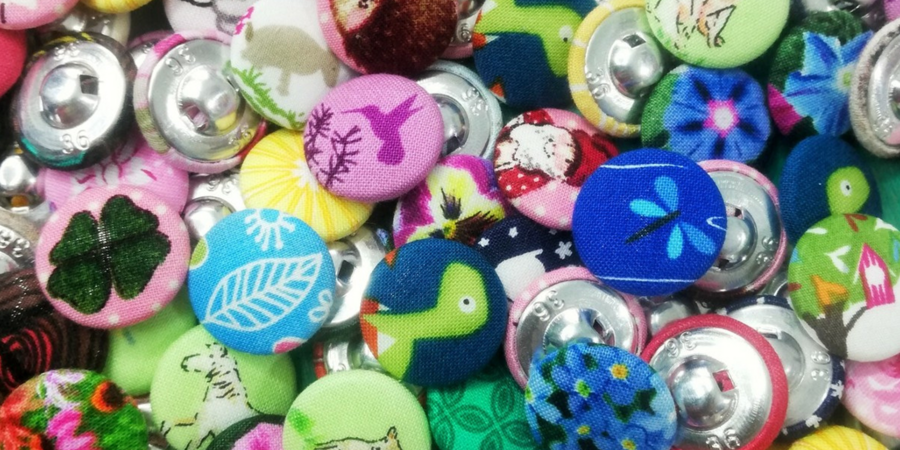 Add charm and texture with fabric buttons!