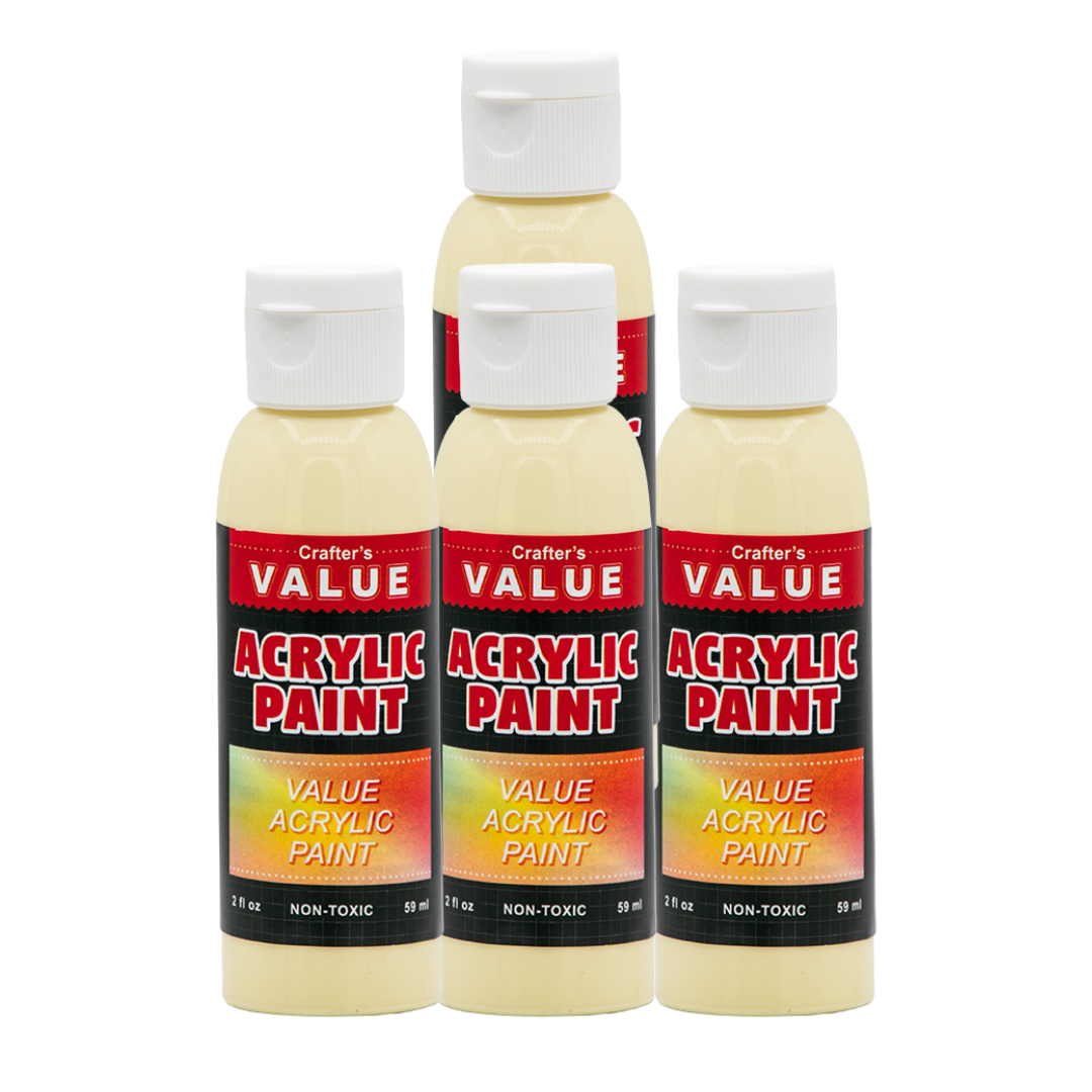 Value Paint by Painters by Heart – 2 fl oz (59 ml) Acrylic Paint – Standard Colors (Single or 4 Pack)