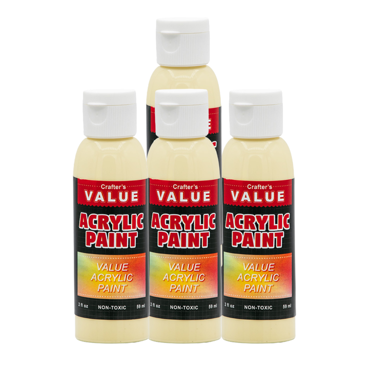 Value Paint by Painters by Heart – 2 fl oz (59 ml) Acrylic Paint – Standard Colors (Single or 4 Pack)
