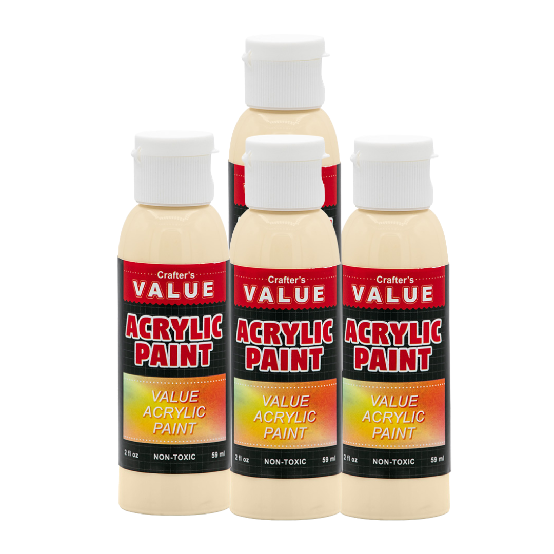 Value Paint by Painters by Heart – 2 fl oz (59 ml) Acrylic Paint – Standard Colors (Single or 4 Pack)