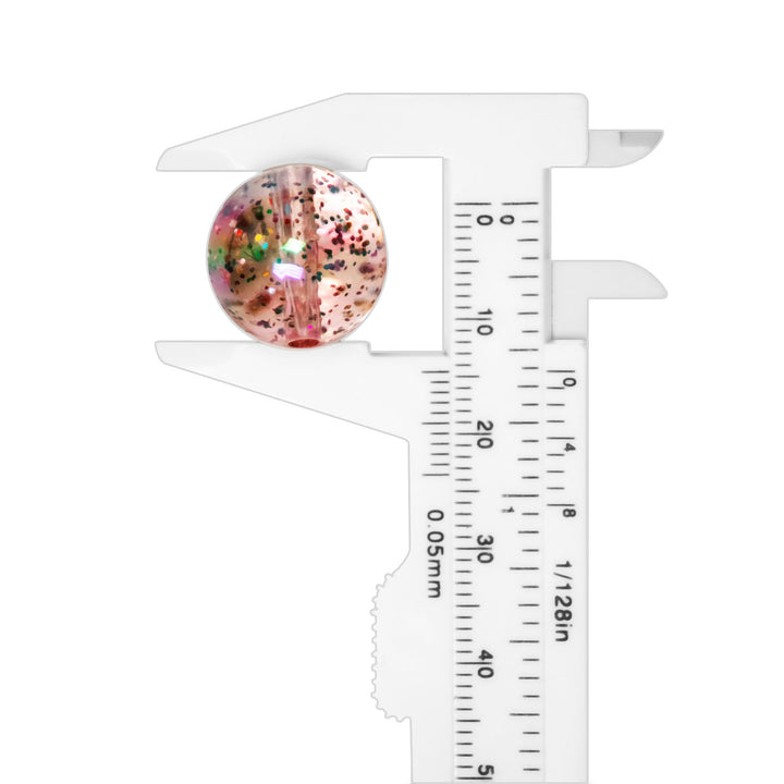 Radiant Glossy Acrylic Beads – 16 mm with 2 mm Hole, 5-Piece