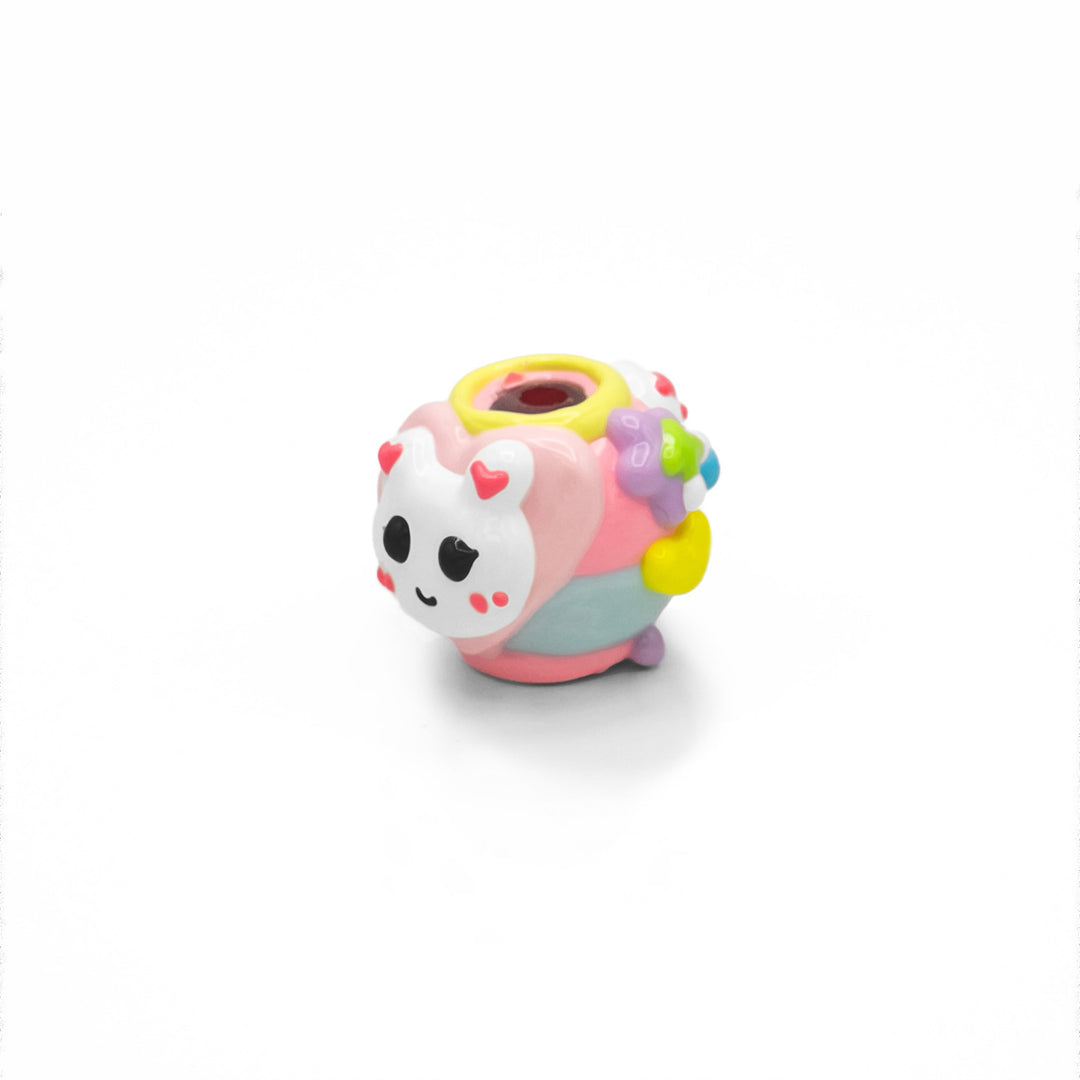 Glossy Multicolor D. Bead – 16 mm (2 mm Hole), Single Piece