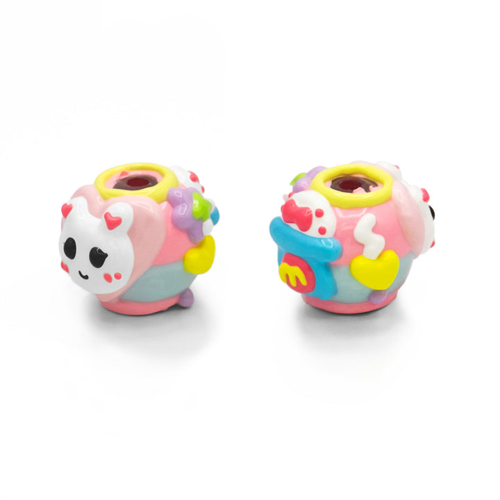 Glossy Multicolor D. Bead – 16 mm (2 mm Hole), Single Piece