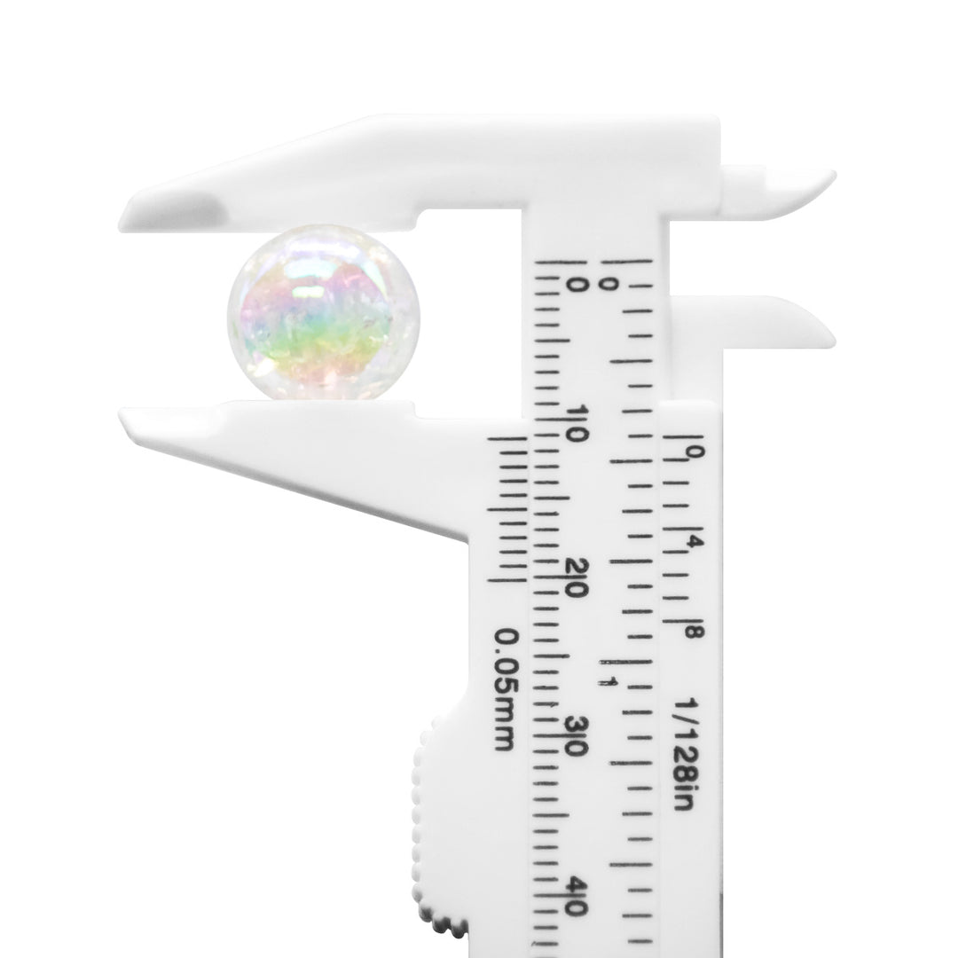 Glossy Clear GL Beads, 12 mm with 2 mm Hole – 10-Piece Set