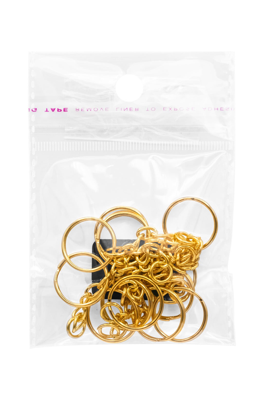 Sleek Metal Key Rings with Chain – Set of 12