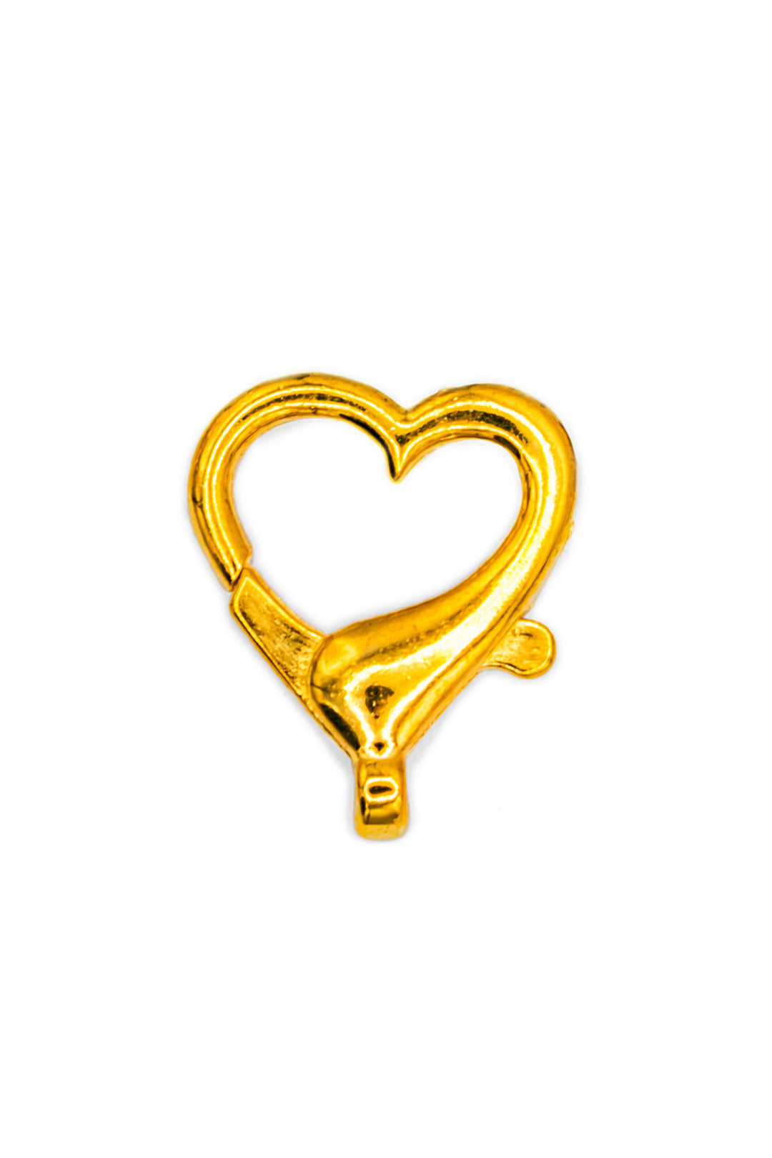 Elegant Heart Key Ring 22 mm – 5 Pieces