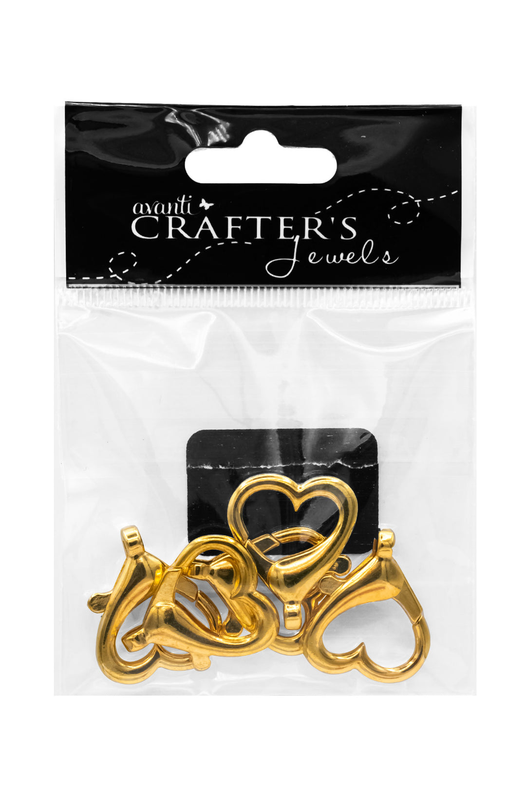 Elegant Heart Key Ring 22 mm – 5 Pieces