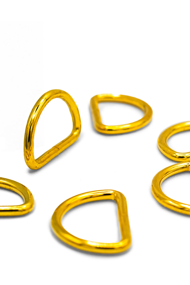 Durable Metal D-Rings (25 mm) – 6 Pieces