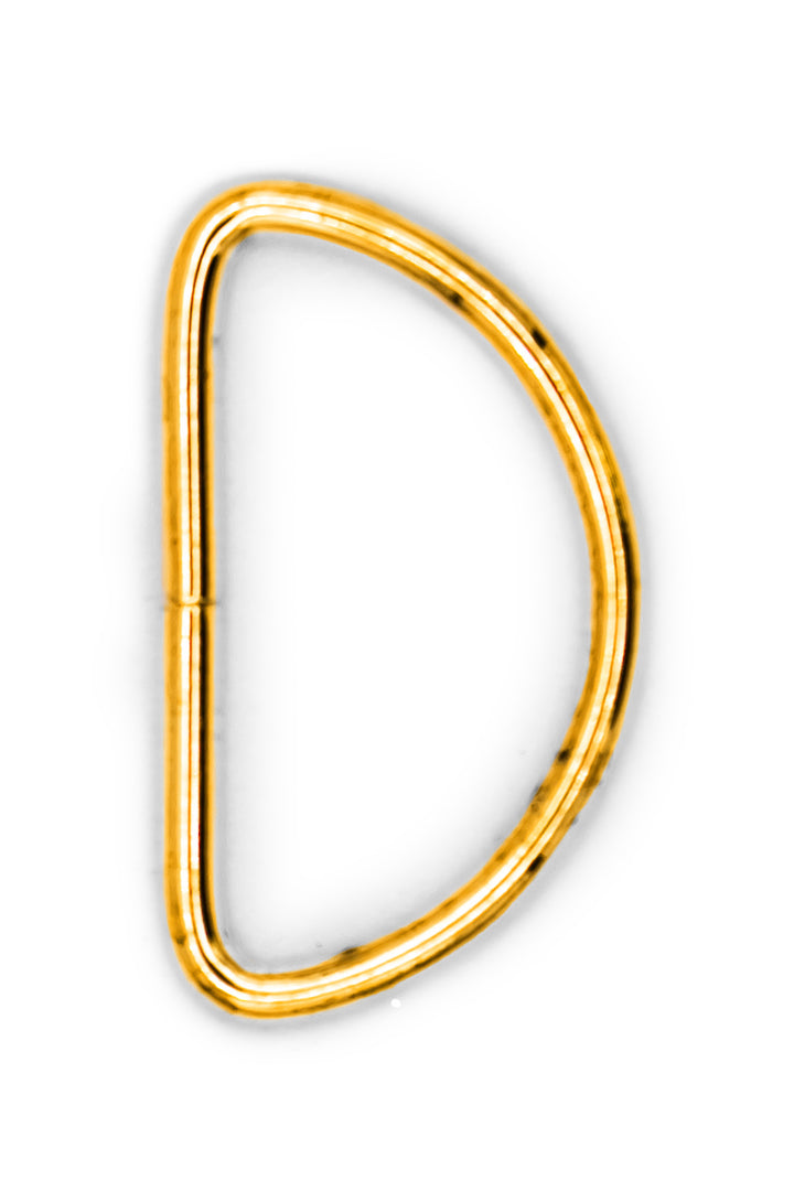 Chic Matte Metal D-Rings, 38 mm — 3-Pack