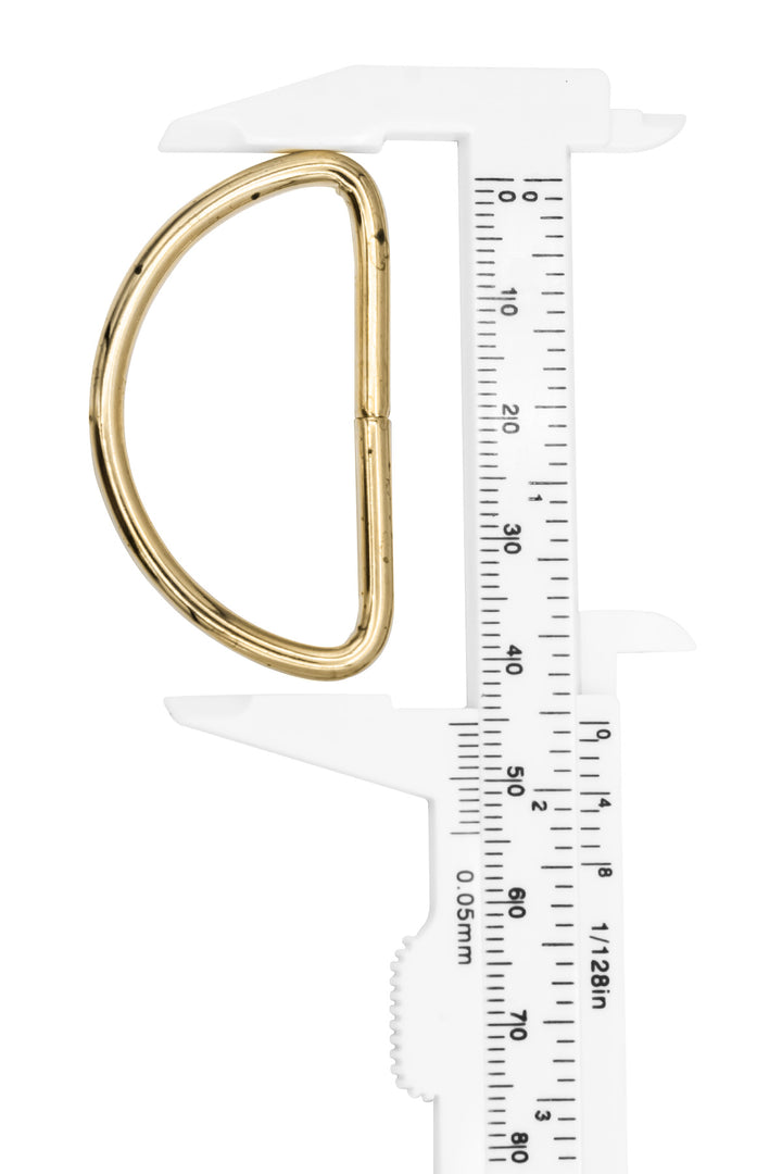 Chic Matte Metal D-Rings, 38 mm — 3-Pack