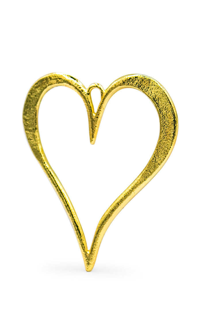Timeless Heart Pendant – Matte Gold or Nickel Elegance