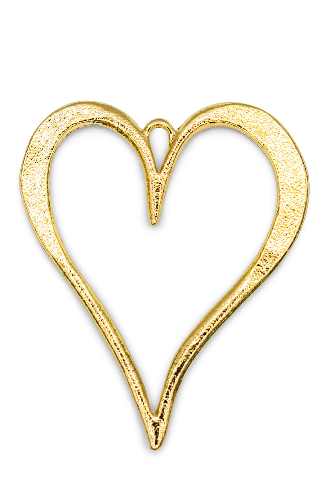 Timeless Heart Pendant – Matte Gold or Nickel Elegance