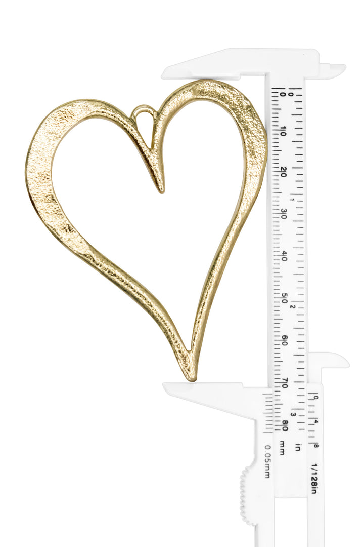 Timeless Heart Pendant – Matte Gold or Nickel Elegance