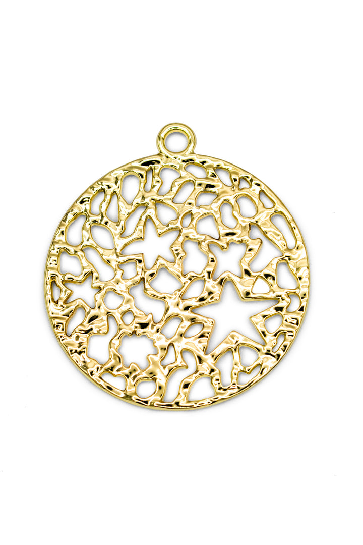 Bold & Elegant 2.25″ Pendant – Available in Matte Gold & Nickel