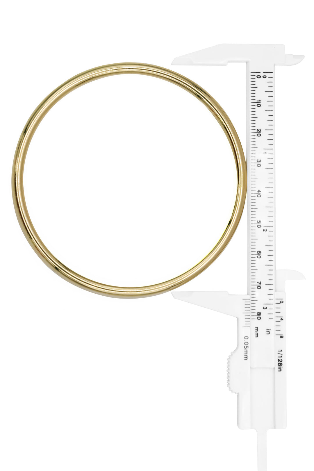 Elegant 77 mm Metal “O” Ring – Matte Gold or Matte Nickel, Single or 12-Pack