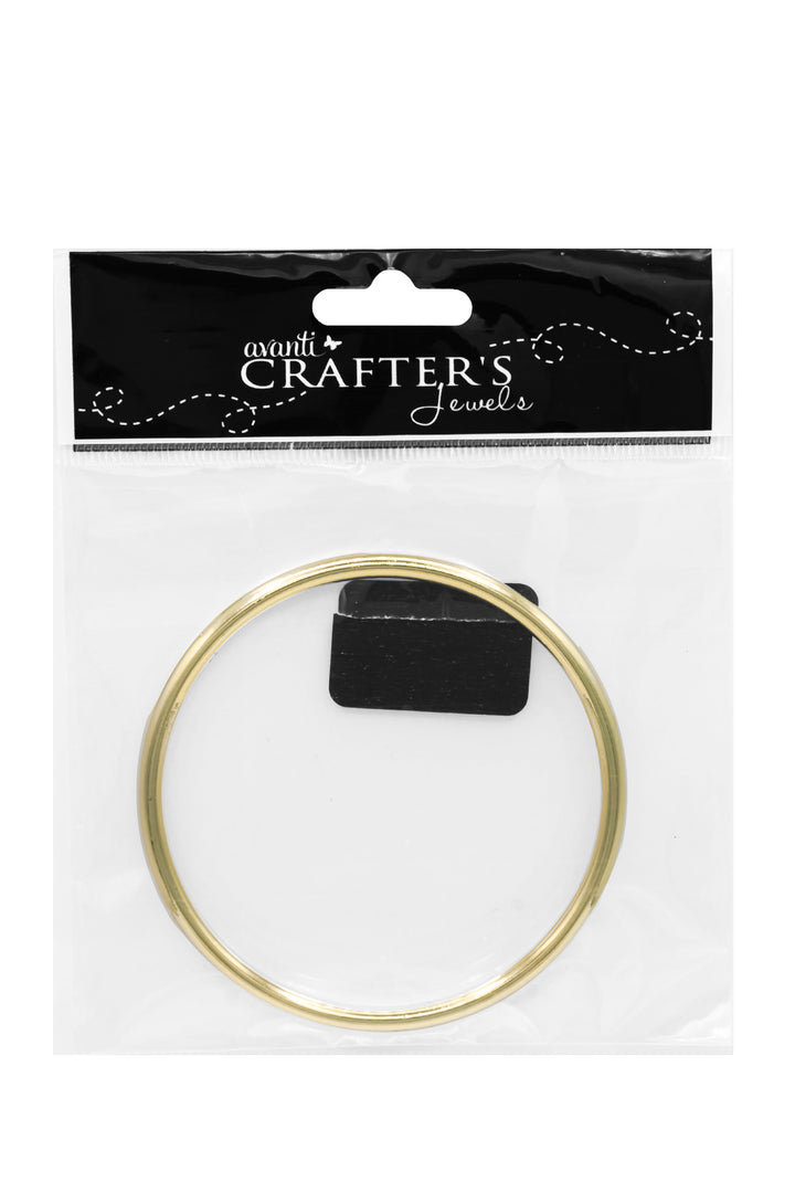 Elegant 77 mm Metal “O” Ring – Matte Gold or Matte Nickel, Single or 12-Pack