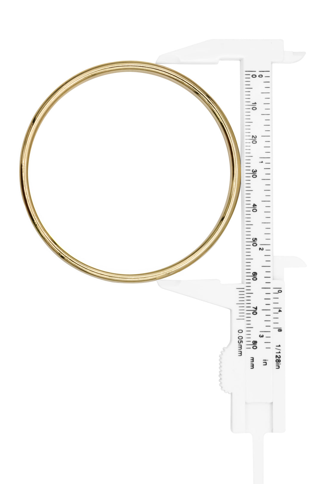 Bold & Sleek 65 mm Metal O-Ring Matte Gold or Matte Nickel