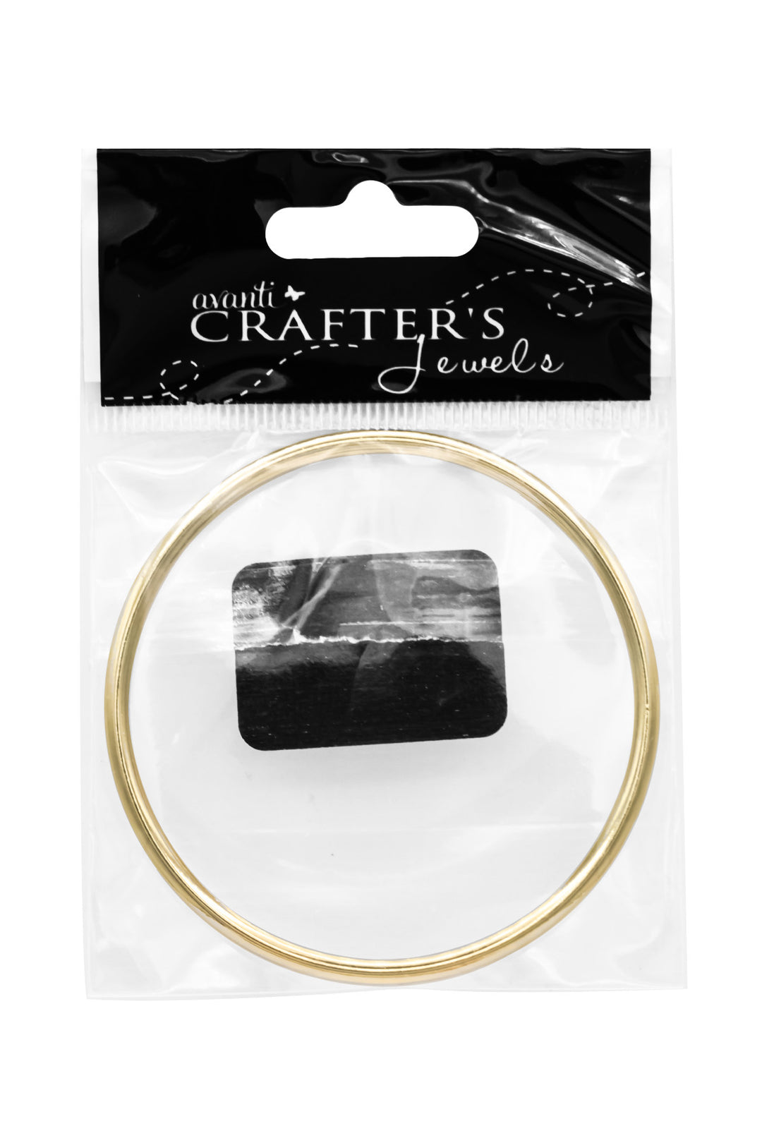 Bold & Sleek 65 mm Metal O-Ring Matte Gold or Matte Nickel