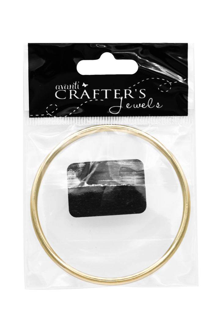 Bold & Sleek 65 mm Metal O-Ring Matte Gold or Matte Nickel