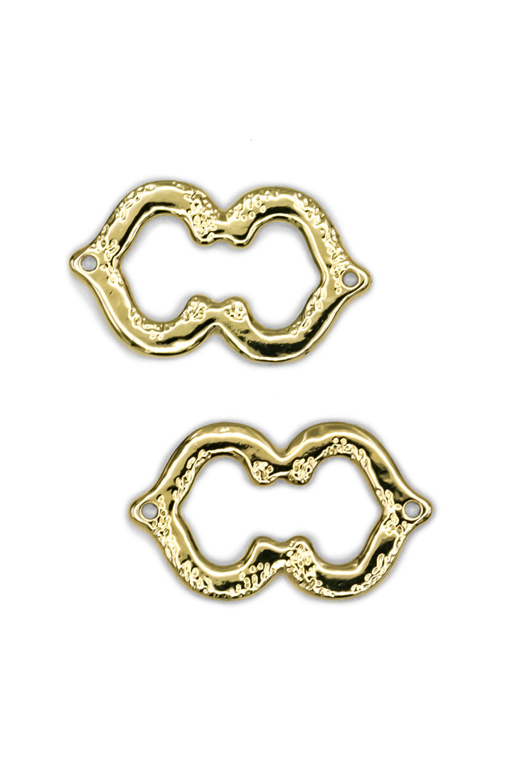 Chic Conector Charm – 2 Pieces in Matte Gold or Matte Finish