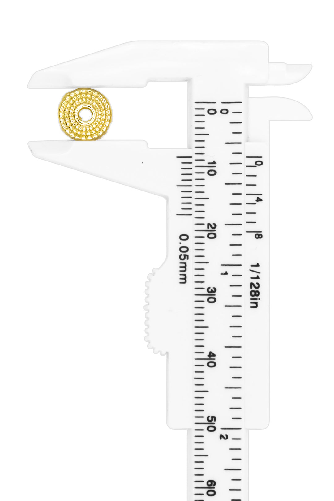 Gleaming Plate Beads – 3 mm Hole, Matte Gold & Matte Nickel, 6-Piece Set