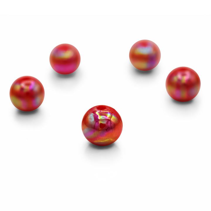 Bold & Brilliant — 10 mm Glossy AB Beads (40 Pieces)
