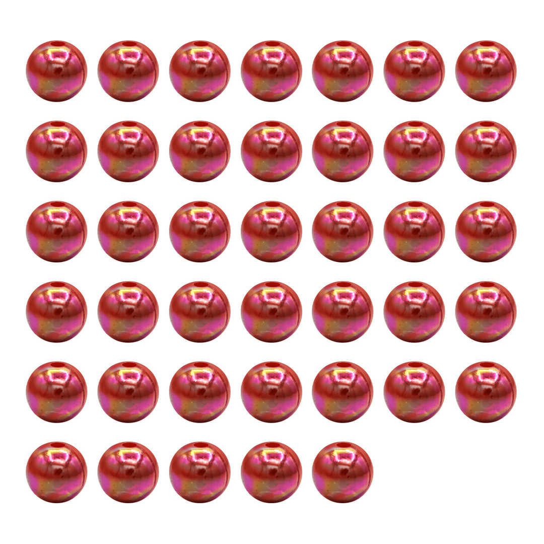 Bold & Brilliant — 10 mm Glossy AB Beads (40 Pieces)