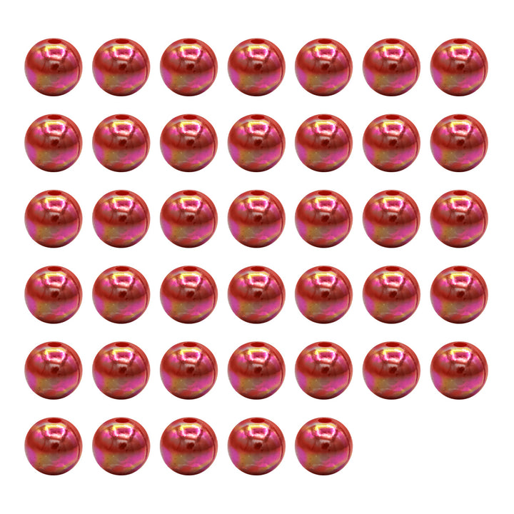 Bold & Brilliant — 10 mm Glossy AB Beads (40 Pieces)