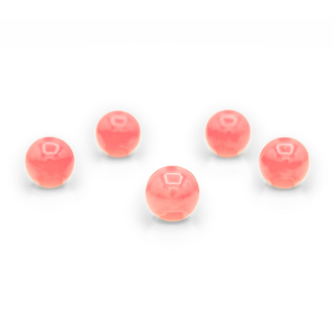 Vibrant Glossy 10 mm Beads (40 pcs) – Brilliant Color Mix