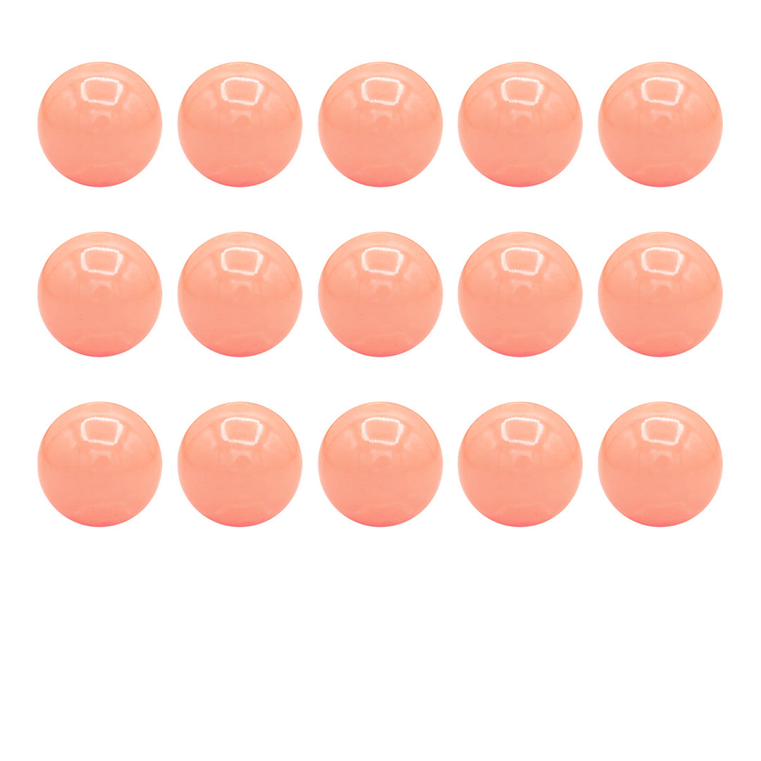 Vibrant 16 mm Glossy Beads with 2 mm Hole (15 pcs)