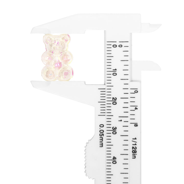 Charming AB Bear Bead, 10 × 16 mm — Glossy Delight in Every Color