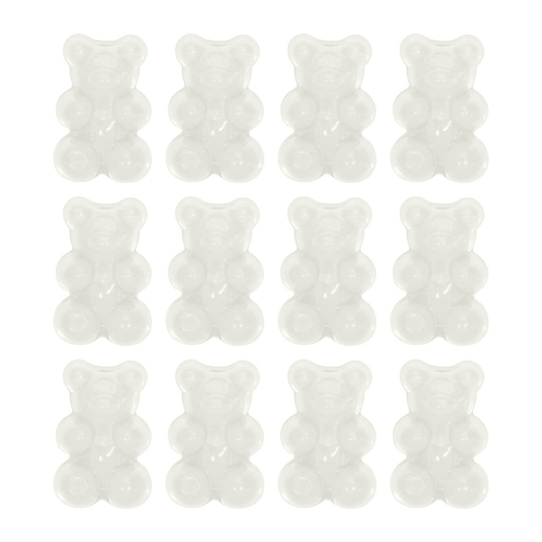 Adorable Glossy Bear Acrylic Beads – 10×16 mm, 12 pieces